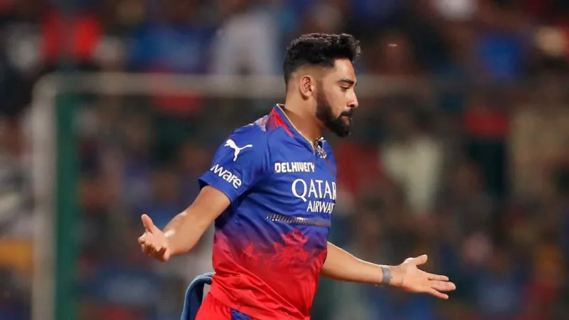 Mohammed Siraj is not included in the retention list of the Royal Challengers Bangalore.
