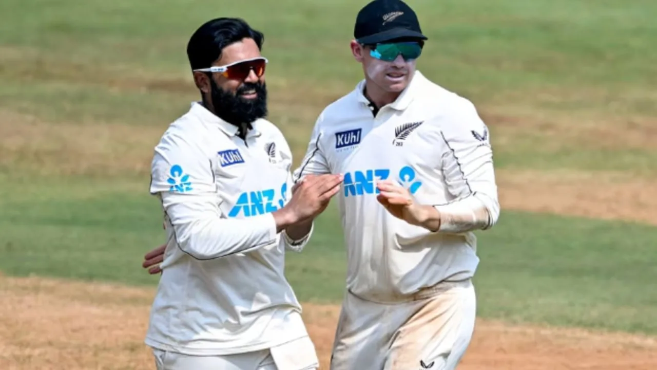 Patel with the Captain Of New Zealand